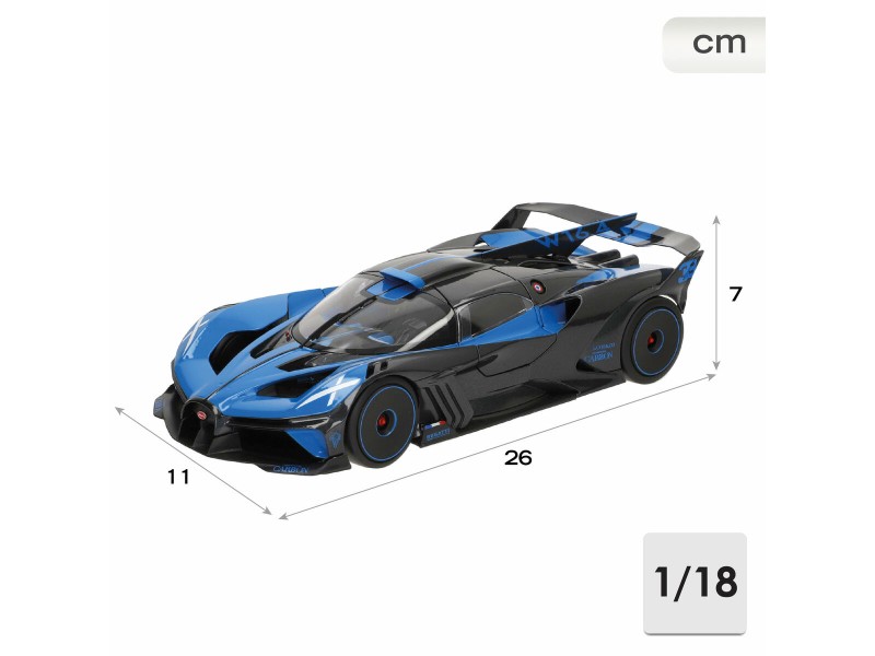 Кола Bburago GT Bugatti Bolide 1:18 NaN –  BB Автомобили и състезателни коли