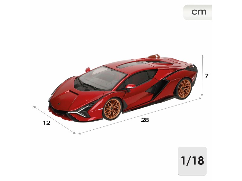 Кола Bburago GT-Lamborghini Sian FKP 37 1:18 NaN –  BB Автомобили и състезателни коли