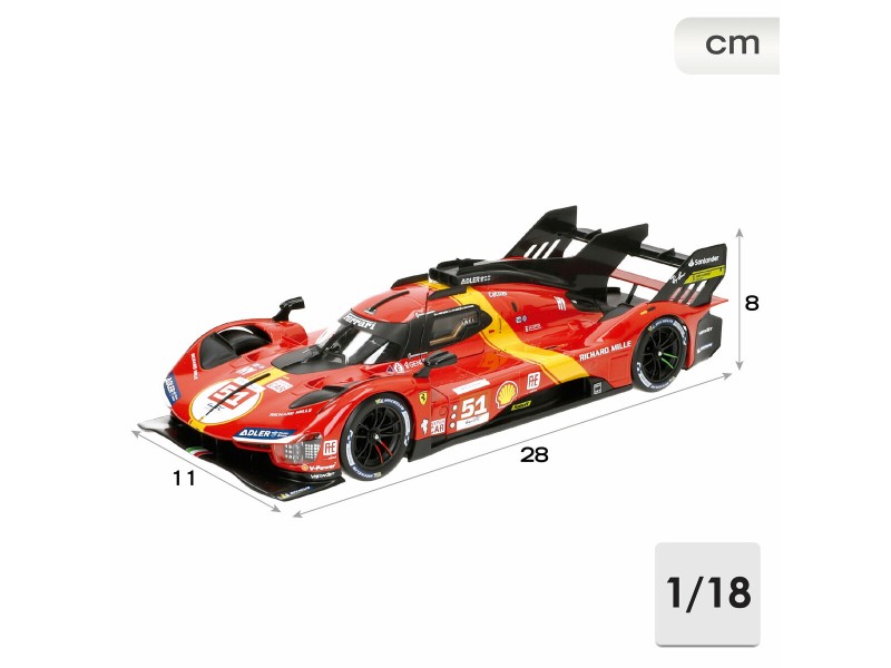 Кола Bburago Ferrari Racing 499 LMH #51 1:18 NaN –  BB Автомобили и състезателни коли