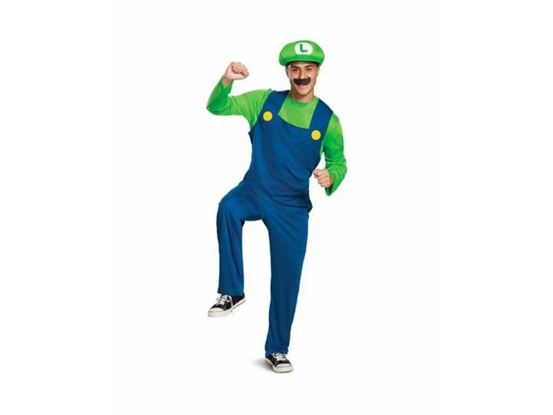 Маскировъчен костюм за възрастни Luigi super mario bros. L/XL NaN –  BB Възрастни