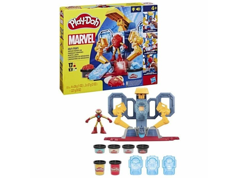 Игра от Пластелин Play-Doh Iron Man Armor Factory Жълт NaN –  BB Глина и пластелин за моделиране