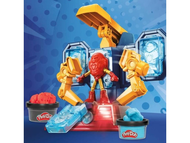 Игра от Пластелин Play-Doh Iron Man Armor Factory Жълт NaN –  BB Глина и пластелин за моделиране