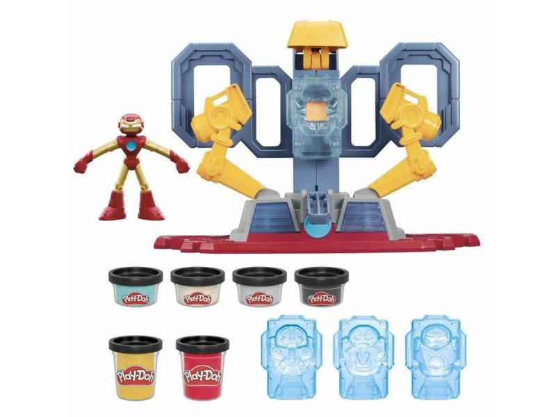 Игра от Пластелин Play-Doh Iron Man Armor Factory Жълт NaN –  BB Глина и пластелин за моделиране