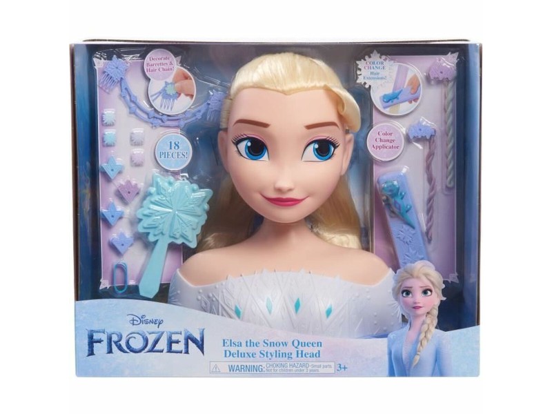 Кукла Бебе с Аксесоари Frozen Elsa Deluxe Styling Head NaN –  BB Модни кукли