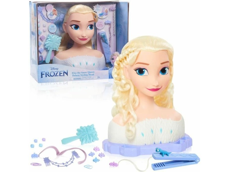 Кукла Бебе с Аксесоари Frozen Elsa Deluxe Styling Head NaN –  BB Модни кукли