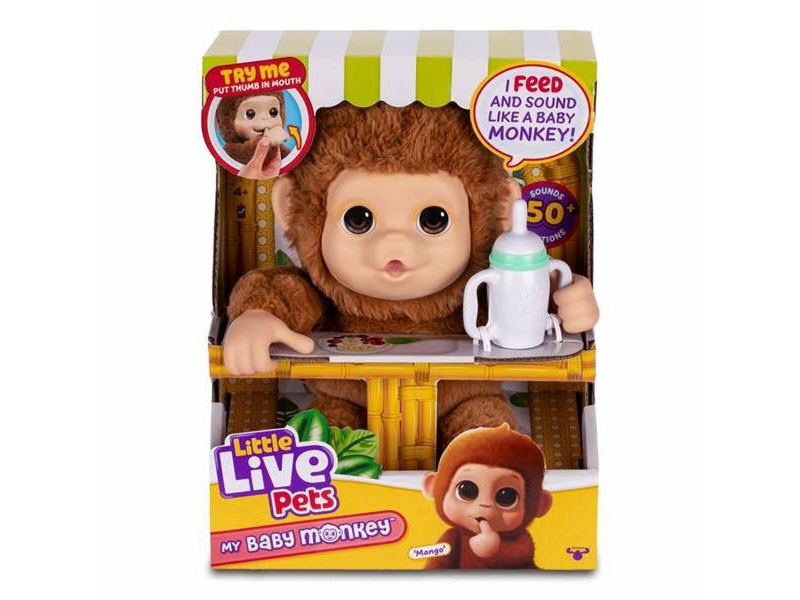 Интерактивен домашен любимец Famosa My Baby Monkey Little Live Pets NaN от | techMAG.bg Интерактивен домашен любимец Famosa My Baby Monkey Little Live Pets NaN – BB Електронни домашни любимци