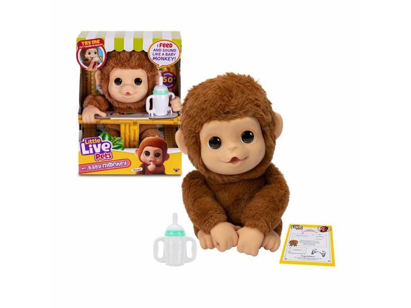 Интерактивен домашен любимец Famosa My Baby Monkey Little Live Pets NaN от | techMAG.bg Интерактивен домашен любимец Famosa My Baby Monkey Little Live Pets NaN – BB Електронни домашни любимци