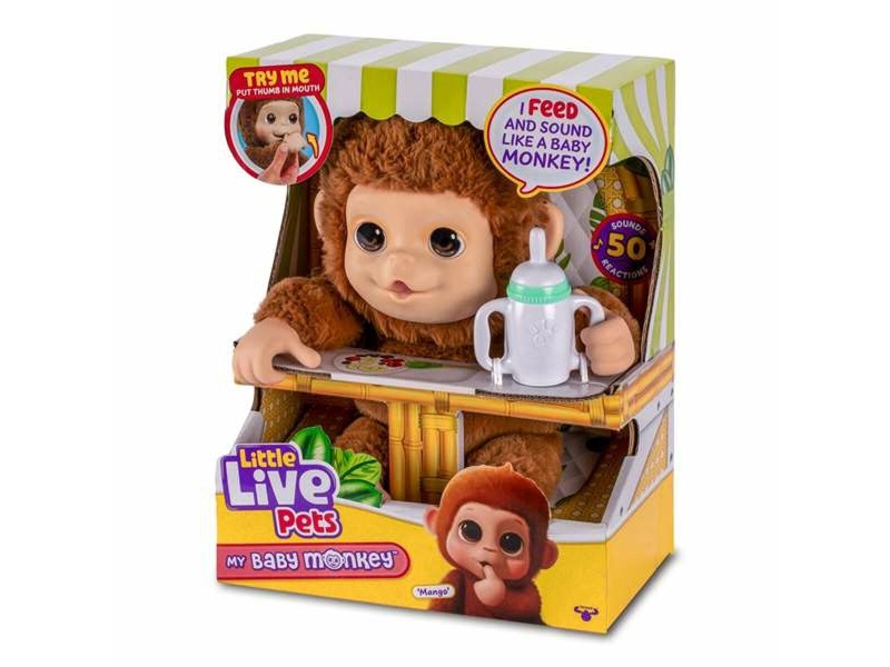 Интерактивен домашен любимец Famosa My Baby Monkey Little Live Pets NaN от | techMAG.bg Интерактивен домашен любимец Famosa My Baby Monkey Little Live Pets NaN – BB Електронни домашни любимци