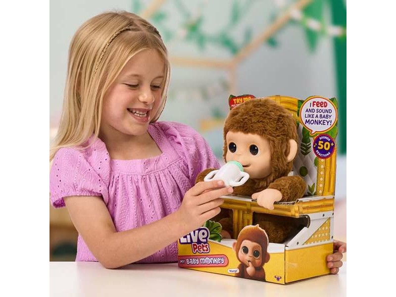 Интерактивен домашен любимец Famosa My Baby Monkey Little Live Pets NaN от | techMAG.bg Интерактивен домашен любимец Famosa My Baby Monkey Little Live Pets NaN – BB Електронни домашни любимци