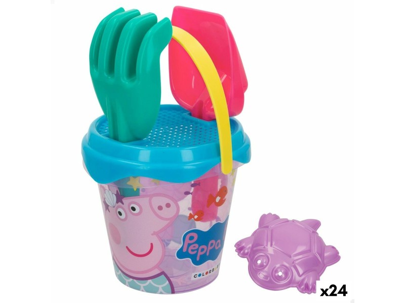 Комплект плажни играчки Peppa Pig 14 x 12,5 x 14 cm (24 броя) NaN –  BB Пясък и плажни играчки