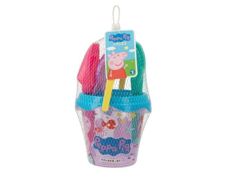 Комплект плажни играчки Peppa Pig 14 x 12,5 x 14 cm (24 броя) NaN –  BB Пясък и плажни играчки
