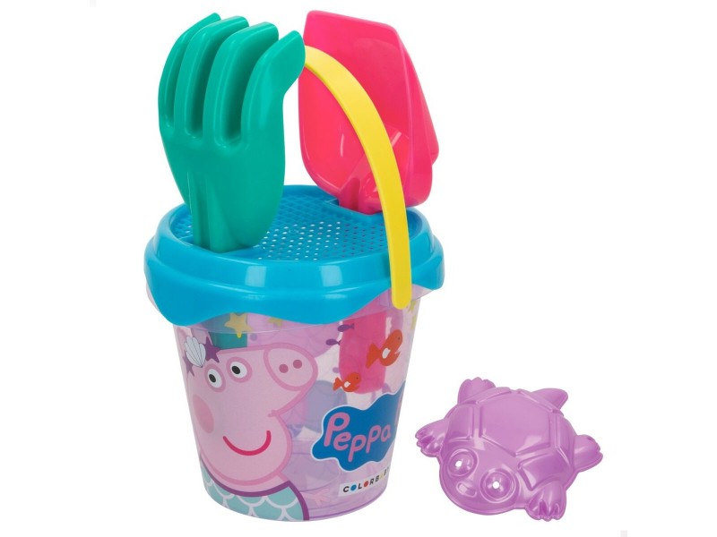 Комплект плажни играчки Peppa Pig 14 x 12,5 x 14 cm (24 броя) NaN –  BB Пясък и плажни играчки