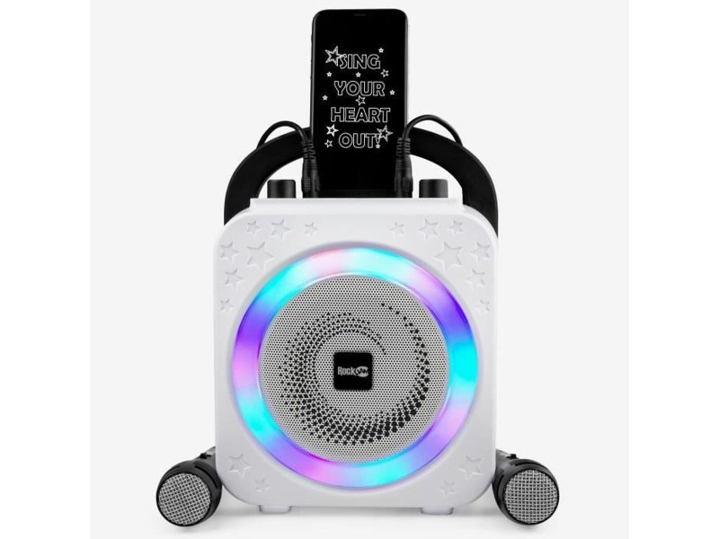 Тонколони с блутут и микрофон Караоке RockJam Disco Light RJPS150-BK NaN –  BB Караокета