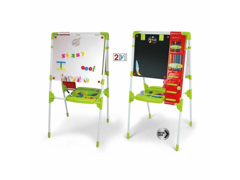 Дъска за Писане 2 в 1 Chicos 63 x 60 x 120 cm Сгъваем NaN –  BB Дъски за тебешир и маркери