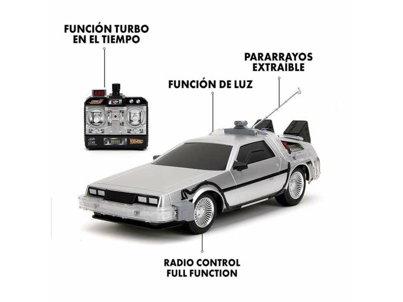 Кола с Радиоуправление Back to the Future Delorean Сребрист 1:16 NaN –  BB Автомобили