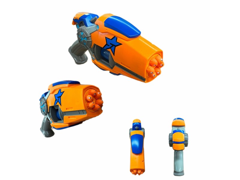 Пистолет за Дартс Bizak Slugterra EliS Megamorph Blaster Оранжев NaN –  BB Пистолети за играчки