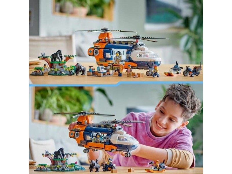 Строителна Игра Lego 60437 Jungle Explorer Helicopter Base Camp Многоцветен NaN –  BB Изграждане на игри