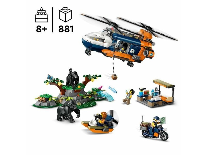Строителна Игра Lego 60437 Jungle Explorer Helicopter Base Camp Многоцветен NaN –  BB Изграждане на игри