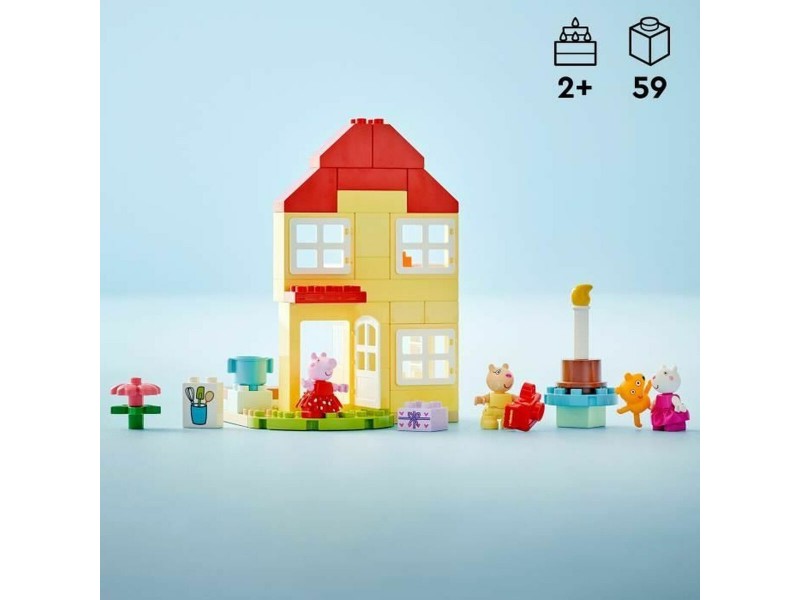 Строителна Игра Lego 10433 Peppa Pigs Birthday Party Многоцветен 59 Части NaN –  BB Изграждане на игри