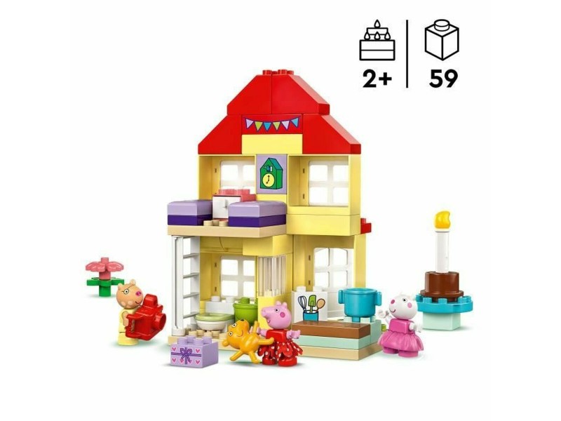 Строителна Игра Lego 10433 Peppa Pigs Birthday Party Многоцветен 59 Части NaN –  BB Изграждане на игри