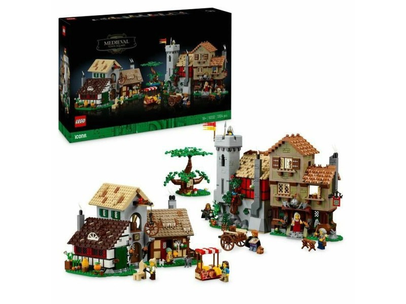 Строителна Игра Lego 10332 Medieval Town Square 3304 Части NaN –  BB Изграждане на игри