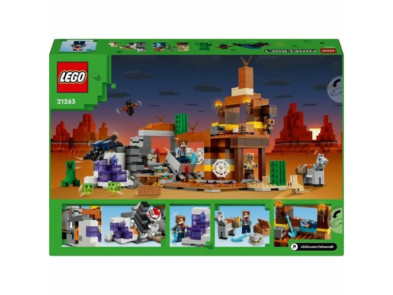 Строителна Игра Lego Minecraft 21263 Badlands Mine Многоцветен 538 Части NaN –  BB Изграждане на игри
