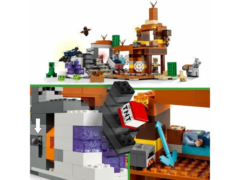 Строителна Игра Lego Minecraft 21263 Badlands Mine Многоцветен 538 Части NaN –  BB Изграждане на игри