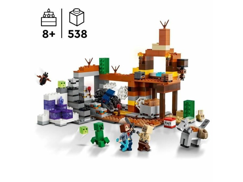 Строителна Игра Lego Minecraft 21263 Badlands Mine Многоцветен 538 Части NaN –  BB Изграждане на игри