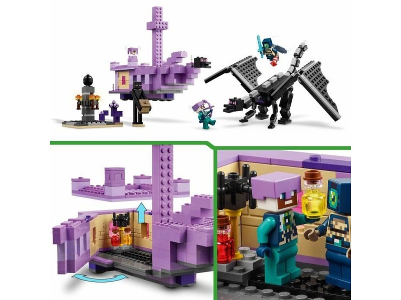 Строителна Игра Lego Ender Dragon & Ship Многоцветен NaN –  BB Изграждане на игри