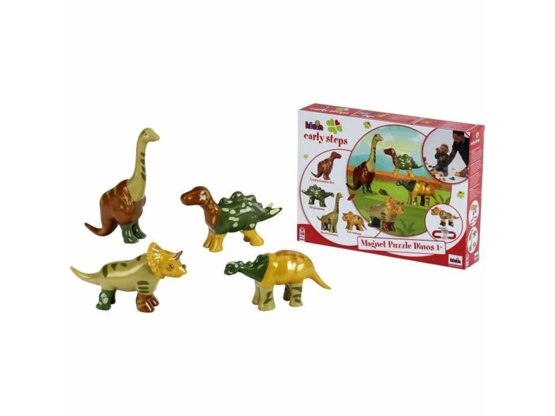 Строителна Игра Klein Magnet Dino Puzzle Многоцветен NaN –  BB Изграждане на игри