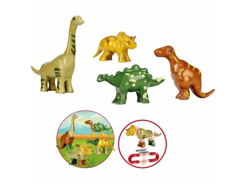 Строителна Игра Klein Magnet Dino Puzzle Многоцветен NaN –  BB Изграждане на игри
