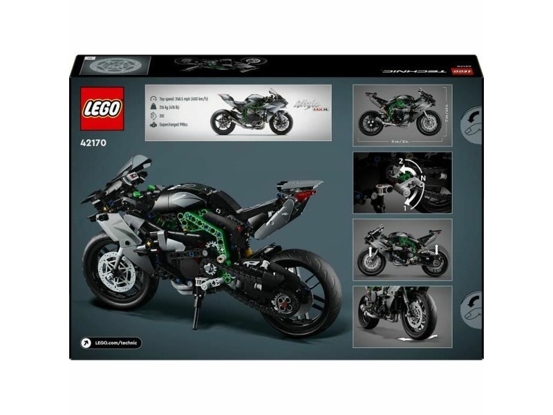 Строителна Игра Lego Technic 42170 Kawasaki Ninja H2R Черен 643 Части NaN от | techMAG.bg Строителна Игра Lego Technic 42170 Kawasaki Ninja H2R Черен 643 Части NaN – BB Изграждане на игри