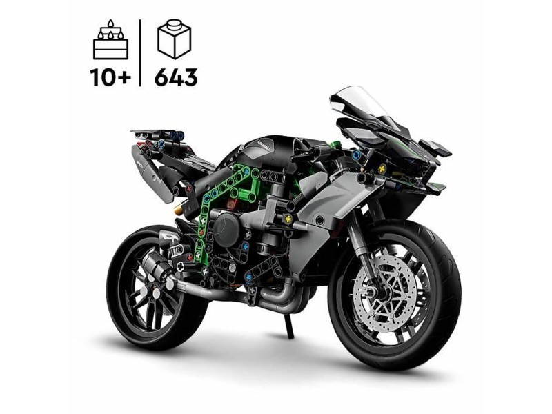 Строителна Игра Lego Technic 42170 Kawasaki Ninja H2R Черен 643 Части NaN от | techMAG.bg Строителна Игра Lego Technic 42170 Kawasaki Ninja H2R Черен 643 Части NaN – BB Изграждане на игри