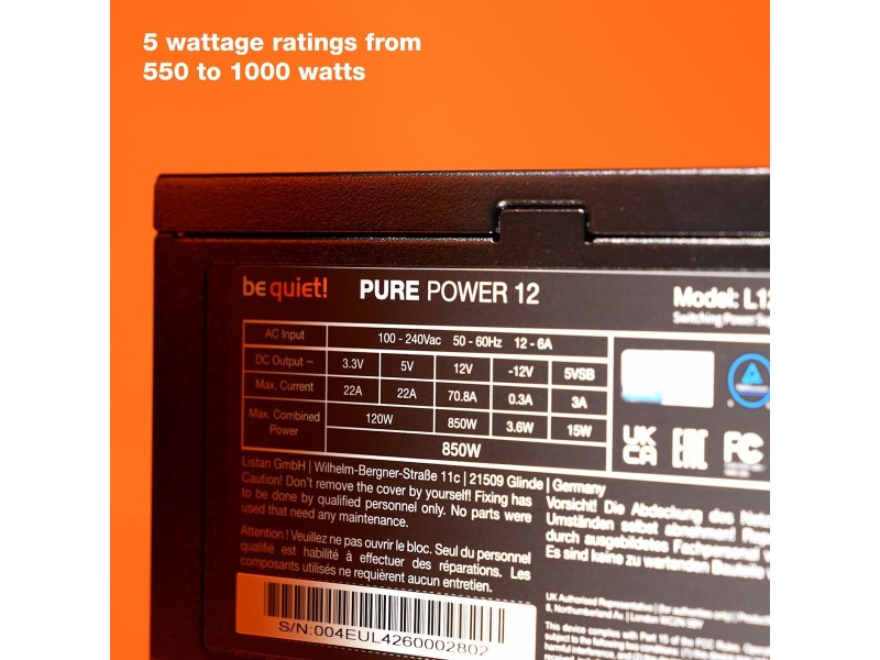 Захранване Be Quiet! BP003EU ATX 750 W 80 Plus Gold NaN –  BB Захранвания