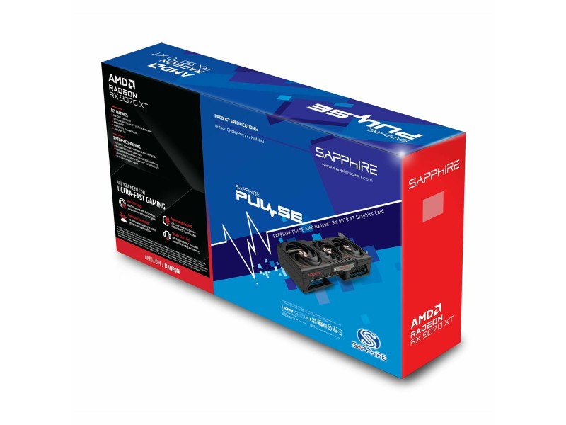 Графична карта Sapphire 11348-03-20G radeon rx 9070 xt 16 GB GDDR6 NaN –  BB Графични карти