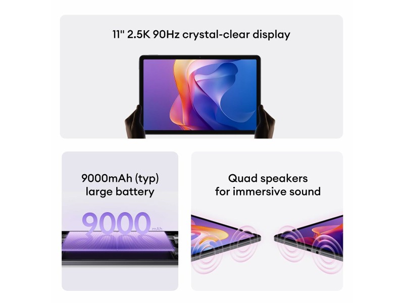 Таблет Xiaomi 25040RP0AG 11 Octa Core 4 GB RAM 128 GB Сив NaN –  BB Таблети