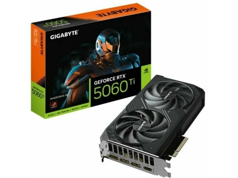 Графична карта Gigabyte 9VN506TW8-00-G10 geforce rtx 5060 ti 8 GB GDDR6 GDDR7 NaN –  BB Графични карти