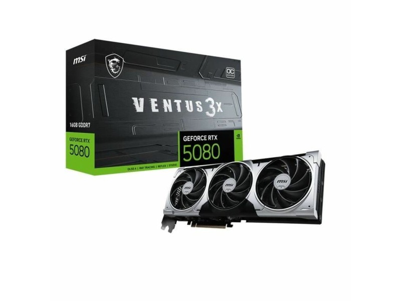 Графична карта MSI GEFORCE RTX 5080 16 GB GDDR6X NaN –  BB Графични карти