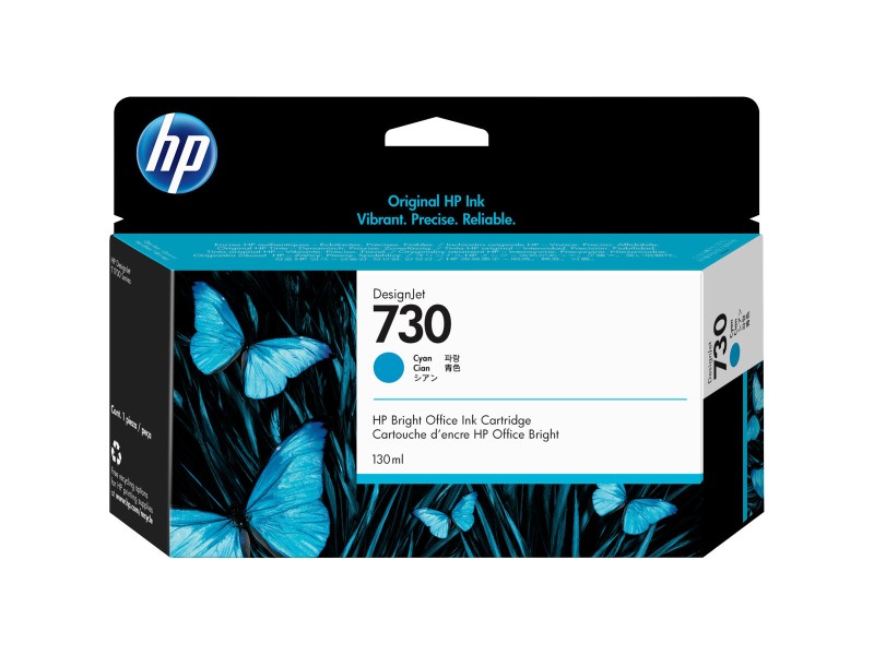 Оригиална касета за мастило HP 730 Синьо-зелен NaN –  BB Касети с мастило