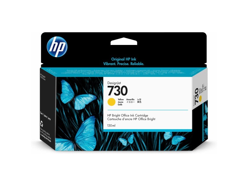 Оригиална касета за мастило HP 730 Жълт Черен NaN –  BB Касети с мастило