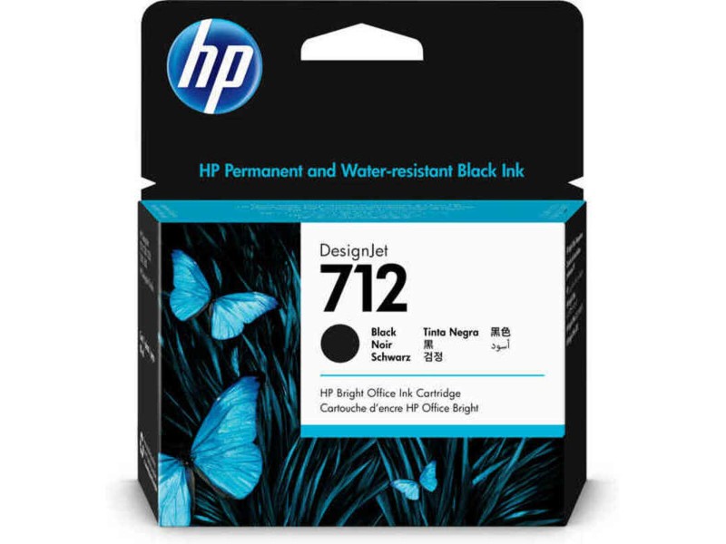 Оригиална касета за мастило HP HP 712 Черен NaN –  BB Касети с мастило