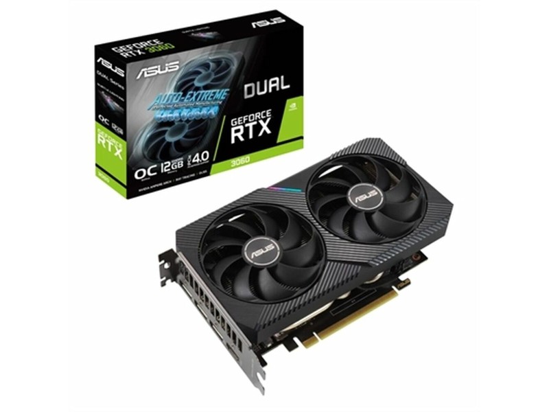Графична карта Asus DUAL-RTX3060-O12G-V2 12 GB GeForce RTX 3060 12 GB GDDR6 NaN –  BB Графични карти