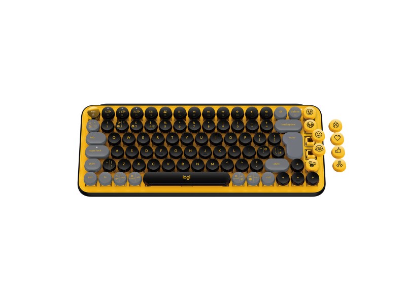 Клавиатура Logitech POP френски Жълт AZERTY NaN –  BB Клавиатури