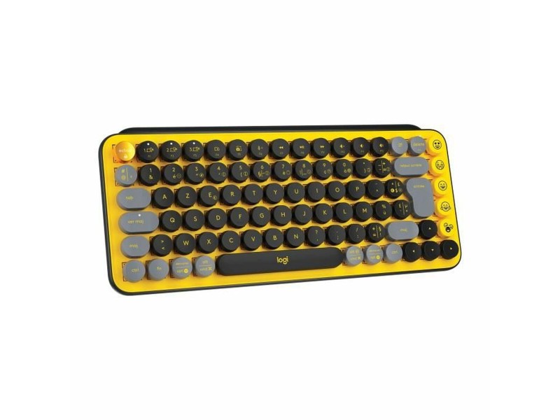Клавиатура Logitech POP френски Жълт AZERTY NaN –  BB Клавиатури