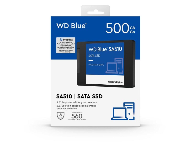 Твърд диск Western Digital SA510 500 GB SSD NaN –  BB Твърди солидни твърди дискове