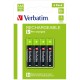 Зареждащи се батерии Verbatim 1,2 V AAA LR03 4 Части (20 броя) NaN –  BB Презареждащи се батерии
