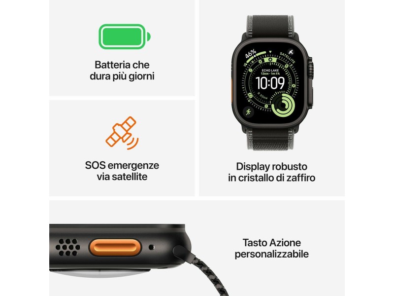 Смарт часовник Apple MEWH4QL/A Титанов 49 mm NaN –  BB Умни часовници