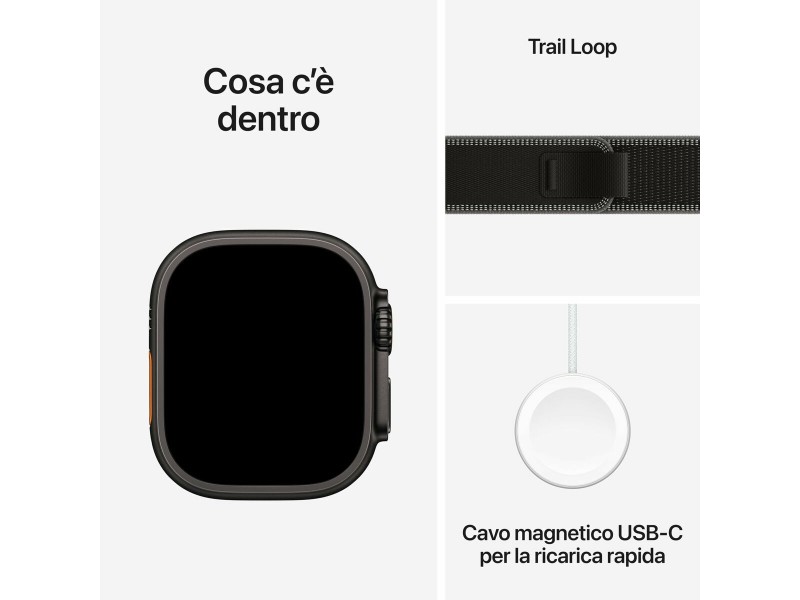 Смарт часовник Apple MF1H4QL/A Черен Light Blue 49 mm NaN –  BB Умни часовници