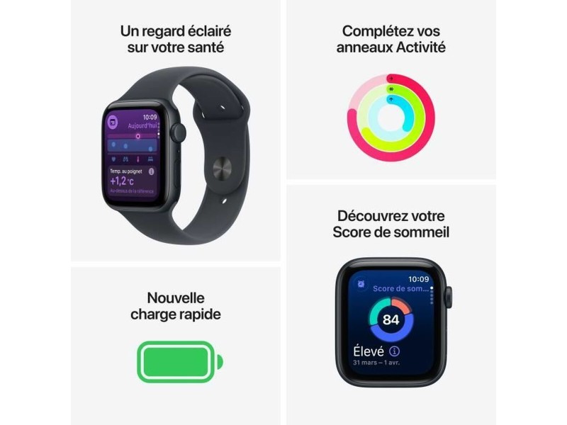 Смарт часовник Apple Черен 40 mm NaN –  BB Умни часовници