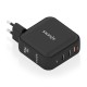 Зарядно за стена Aisens ASCH-140W3P031-BK Черен Многоцветен 140 W (1 броя) NaN –  BB Мрежови зарядни